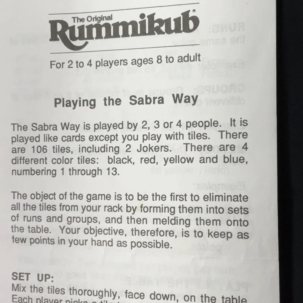 Deluxe Rummukub in Vinyl Case by Pressman Complete 1994